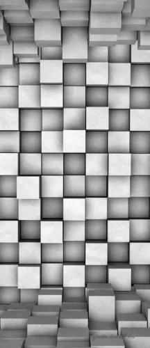 Absztrakt 3D poszter, fotótapéta (91 x 211 cm)