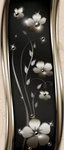 Virág minta öntapadós poszter, fotótapéta (91 x 211 cm)