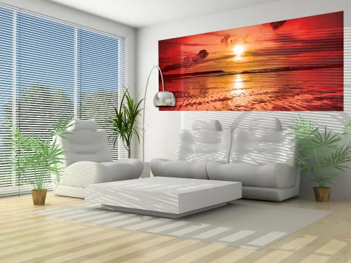 Naplemente poszter, fotótapéta (250 x 104 cm)