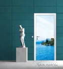 Tengerparti kilátás poszter, fotótapéta (91 x 211 cm)