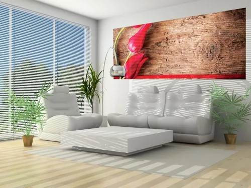 Tulipánok poszter, fotótapéta (250 x 104 cm)