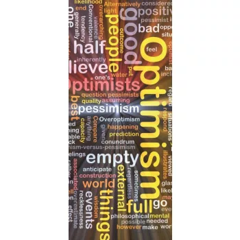 Optimism poszter, fotótapéta (91 x 211 cm)