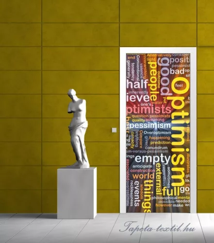 Optimism poszter, fotótapéta (91 x 211 cm)