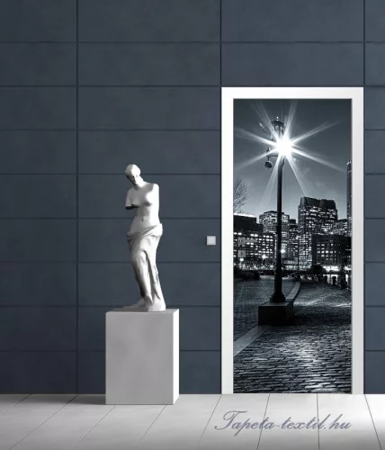 Boston éjszaka öntapadós poszter, fotótapéta (91 x 211 cm)