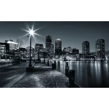 Boston éjszaka poszter, fotótapéta