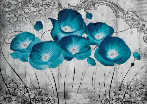 Virág poszter, fotótapéta Vlies (152,5 x 104 cm)