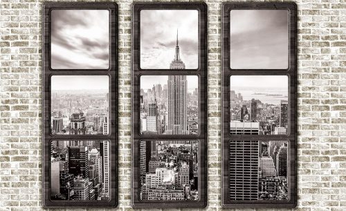 Kilátás New York-ra poszter, fotótapéta (368 x 254 cm)