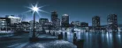 Boston éjszaka poszter, fotótapéta (250 cm x 104 xm)
