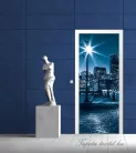 Boston éjszaka poszter, fotótapéta (91 x 211 cm)
