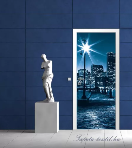 Boston éjszaka poszter, fotótapéta (91 x 211 cm)
