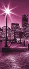 Boston éjszaka poszter, fotótapéta (91 x 211 cm)