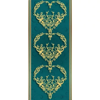 Barokk minta öntapadós poszter, fotótapéta (91 x 211 cm)