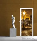 Boston éjszaka öntapadós poszter, fotótapéta (91 x 211 cm)