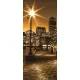 Boston éjszaka poszter, fotótapéta (91 x 211 cm)