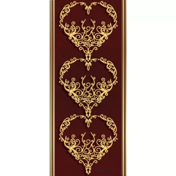 Barokk minta öntapadós poszter, fotótapéta (91 x 211 cm)