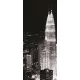 Petronas-ikertorony az éjszakában, Kuala Lumpur poszter, fotótapéta (91 x 211 cm)