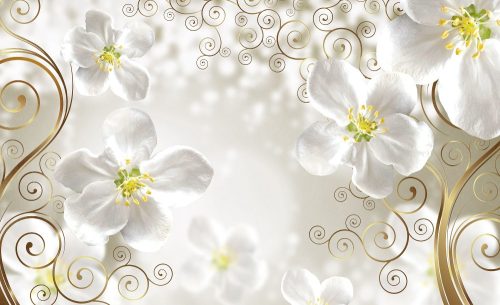 Virágok poszter, fotótapéta Vlies (312 x 219 cm)