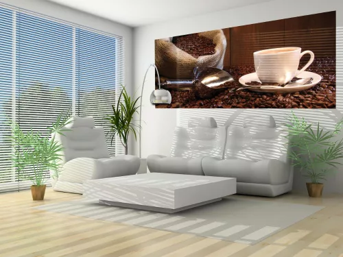Kávé poszter, fotótapéta (250 cm x 104 xm)