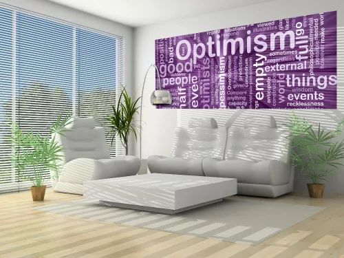 Optimism poszter, fotótapéta (250 cm x 104 xm)