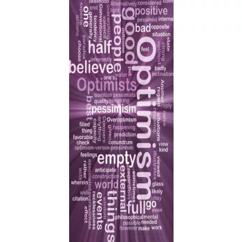 Optimism poszter, fotótapéta (91 x 211 cm)