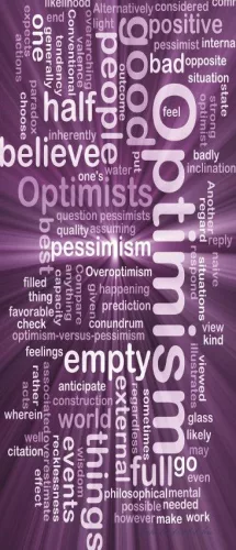 Optimism poszter, fotótapéta (91 x 211 cm)
