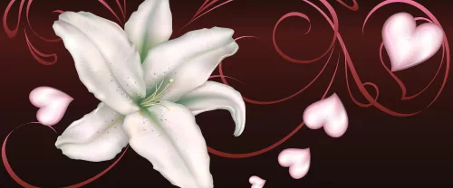 Lily poszter, fotótapéta (250 x 104 cm)