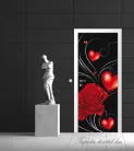 Virág minta poszter, fotótapéta (91 x 211 cm)