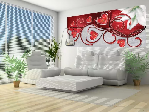Virág minta poszter, fotótapéta (250 x 104 cm)