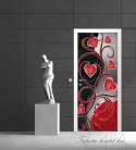 Szivek poszter, fotótapéta (91 x 211 cm)