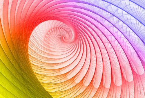Rainbow snail poszter, fotótapéta Vlies (152,5 x 104 cm)