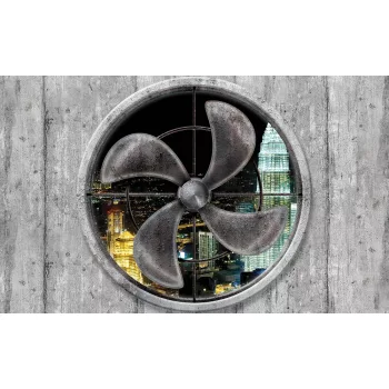   Petronas-ikertorony a szellőzőn keresztül, Kuala Lumpur poszter, fotótapéta