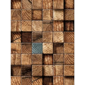   Fa hasábok poszter, fotótapéta, Vlies (206x275 cm, álló)
