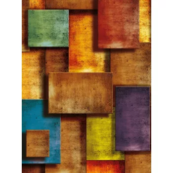   Négyszögek poszter, fotótapéta, Vlies (184x254 cm, álló)