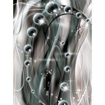   Absztrakt gömbök poszter, fotótapéta, Vlies (184x254 cm, álló)