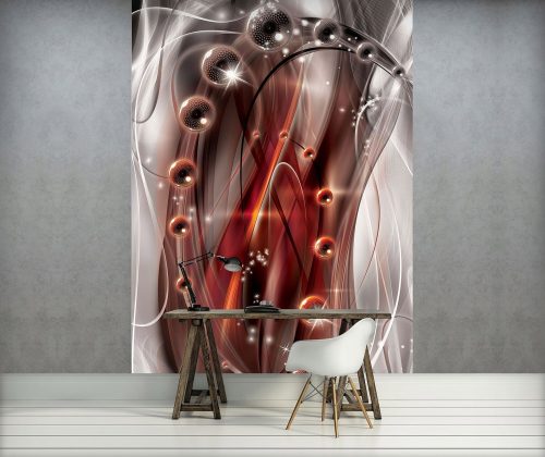 Absztrakt gömbök poszter, fotótapéta, Vlies (184x254 cm, álló)