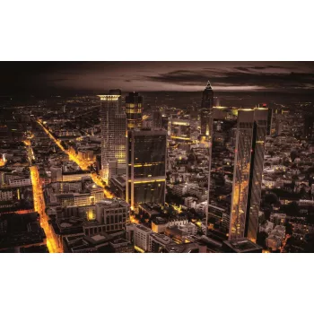 View City Aerial of Frankfurt poszter, fotótapéta