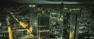 View City Aerial of Frankfurt poszter, fotótapéta (250 x 104 cm)