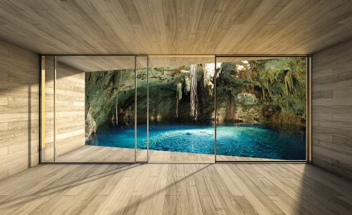 Barlangi tó poszter, fotótapéta (256 x 184 cm)