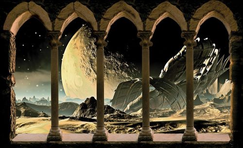 Űrben poszter, fotótapéta Vlies (254 x 184 cm)