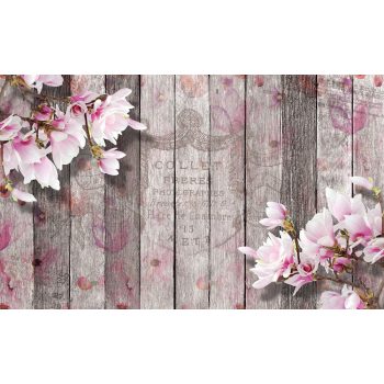 Virág minta poszter, fotótapéta, Vlies (104 x 70,5 cm)