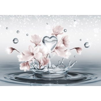 Virág minta poszter, fotótapéta, Vlies (104 x 70,5 cm)