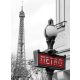 Párizs poszter, fotótapéta, Vlies  (206x275 cm, álló)