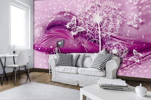 Absztrakt pitypang poszter, fotótapéta, Vlies (104 x 70,5 cm)