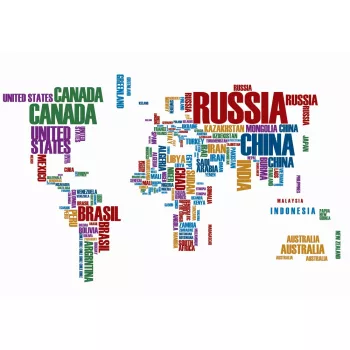 Világtérkép poszter, fotótapéta