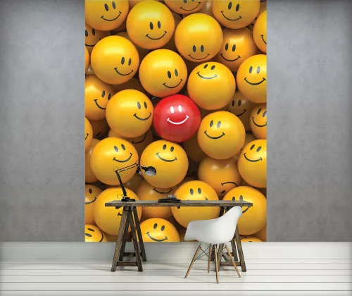 Smileys poszter, fotótapéta (184 x 254 cm)