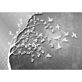 Absztrakt fa poszter, fotótapéta, Vlies (104 x 70,5 cm)