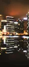 Hongkong éjszaka poszter, fotótapéta (91 x 211 cm)