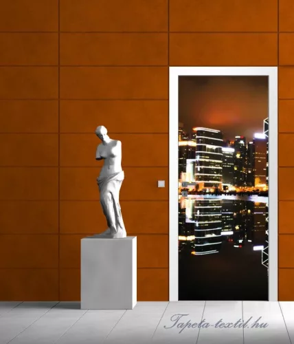 Hongkong éjszaka poszter, fotótapéta (91 x 211 cm)