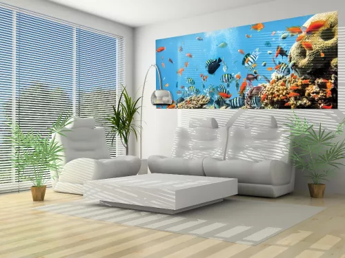 Halak poszter, fotótapéta (250 x 104 cm)