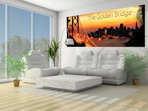 Oakland Bay Bridge poszter, fotótapéta (250 cm x 104 xm)